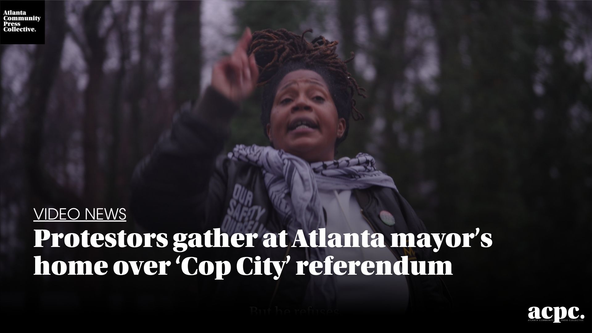 Protestors gather at Atlanta mayor’s home over ‘Cop City’ referendum