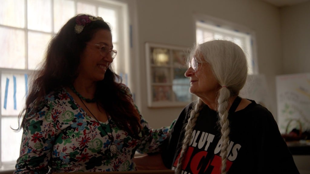 FILE - Lorraine Fontana  (right) and Belkis Teran celebrate Teran's ordination at Park Avenue Baptist Church on Oct. 10, 2023, in Atlanta. (Lev Olmelchenko)